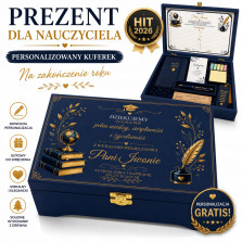 Skrzynka nauczyciela pudełko na zakończenie roku elegancki prezent od klasy