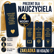 Zakładka do książki dla nauczyciela 35x120 mm prezent na zakończenie roku