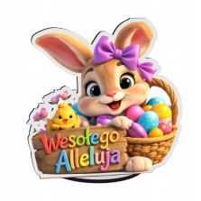 Prezent Wielkanocny dla Dziecka Stojak na Kinder Zajączek Alleluja