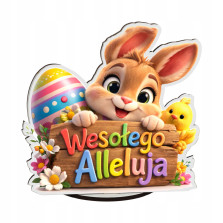Prezent Wielkanocny dla Dziecka Stojak na Kinder Zajączek Alleluja