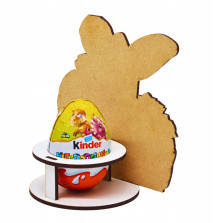 Prezent Wielkanocny dla Dziecka Stojak na Kinder Zajączek Alleluja