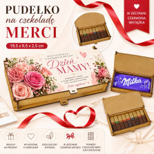 Pudełko Na Merci Dzień Mamy Prezent Dla Mamy Drewniane Na Czekoladki Merci