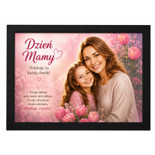Obraz na Dzień Mamy A3 PERSONALIZOWA ze zdjęcia Karykatura Prezent dla mamy