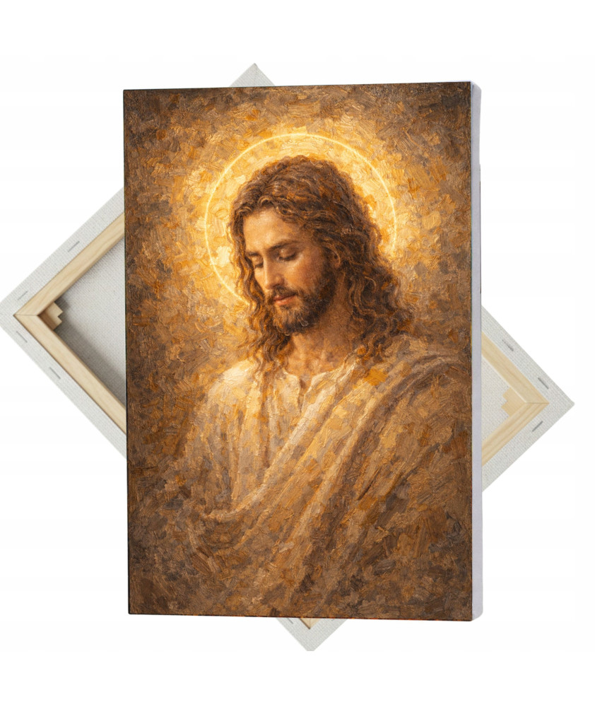 Obraz religijny Jezus Chrystus Obraz sakralny z fakturą farby