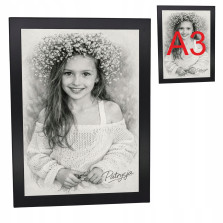 Portret ze zdjęcia A3 obraz personalizowany szkic ołówkowy prezent