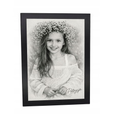 Portret ze zdjęcia A3 obraz personalizowany szkic ołówkowy prezent