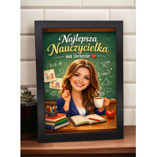 Karykatura ze zdjęcia - personalizowany obraz | Ramka | Prezent Format A3