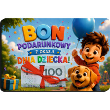 Bon Podarunkowy na Dzień Dziecka Koperta i Wstążka | Prezent dla Dziecka