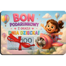 Bon Podarunkowy na Dzień Dziecka Koperta i Wstążka | Prezent dla Dziecka