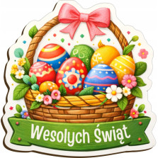Magnes Wielkanocny na Lodówkę 65x70 Wesołych Świąt 8 Wzorów Królik Pisanka