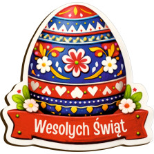 Magnes Wielkanocny na Lodówkę 65x70 Wesołych Świąt 8 Wzorów Królik Pisanka