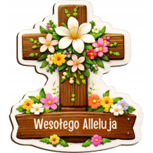 Magnes Wielkanocny na Lodówkę 65x70 Wesołych Świąt 8 Wzorów Królik Pisanka