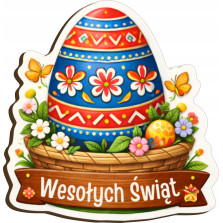 Magnes Wielkanocny na Lodówkę 65x70 Wesołych Świąt 8 Wzorów Królik Pisanka