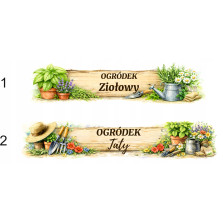 Skrzynka na zioła drewniana 4 komory 53 cm Ogródek Mamy Babci Taty prezent