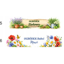 Skrzynka na zioła drewniana 4 komory 53 cm Ogródek Mamy Babci Taty prezent