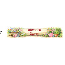 Skrzynka na zioła drewniana 4 komory 53 cm Ogródek Mamy Babci Taty prezent