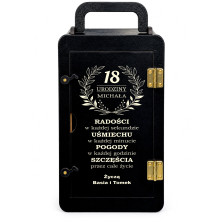 Skrzynka na Whisky Prezent na 18 30 40 50 60 Urodziny, Emeryta, Kawalerskie