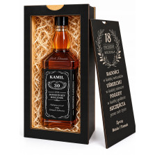 Skrzynka na Whisky z Grawerem Prezent na 18 30 40 50 60 Urodziny dla Niego