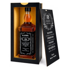 Skrzynka na Whisky z Grawerem Prezent na 18 30 40 50 60 Urodziny dla Niego