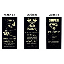 Skrzynka na Whisky Prezent na 18 30 40 50 60 Urodziny, Emeryta, Kawalerskie