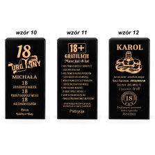 Skrzynka na Whisky z Grawerem Prezent na 18 30 40 50 60 Urodziny dla Niego