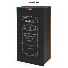 Skrzynka na Whisky z Grawerem Prezent na 18 30 40 50 60 Urodziny dla Niego