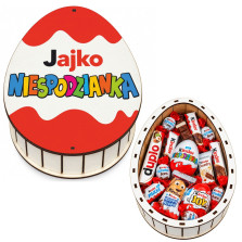 Białe pudełko na słodycze w...