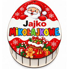 Jajko Mikołajkowe Słodycze Pudełko Świąteczne Prezent dla Dziecka Mikołaj