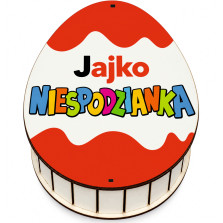Białe pudełko na słodycze w kształcie jajka - wyjątkowa dekoracja